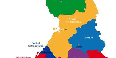 芬兰省份地图